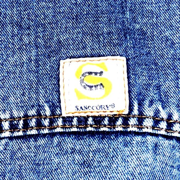 Sanccory Men’s Stone Washed Denim Jacket XL - Picture 7 of 8
